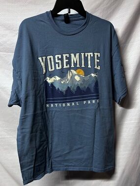 Gildan Light Blue Graphic Crewneck Tee